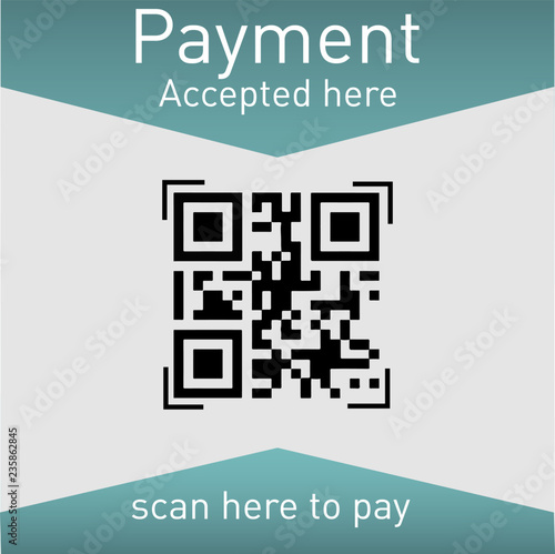 Scan QR code to Mobile Phone with paper qr payment accepted here.