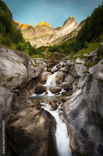 Mountain waterfall