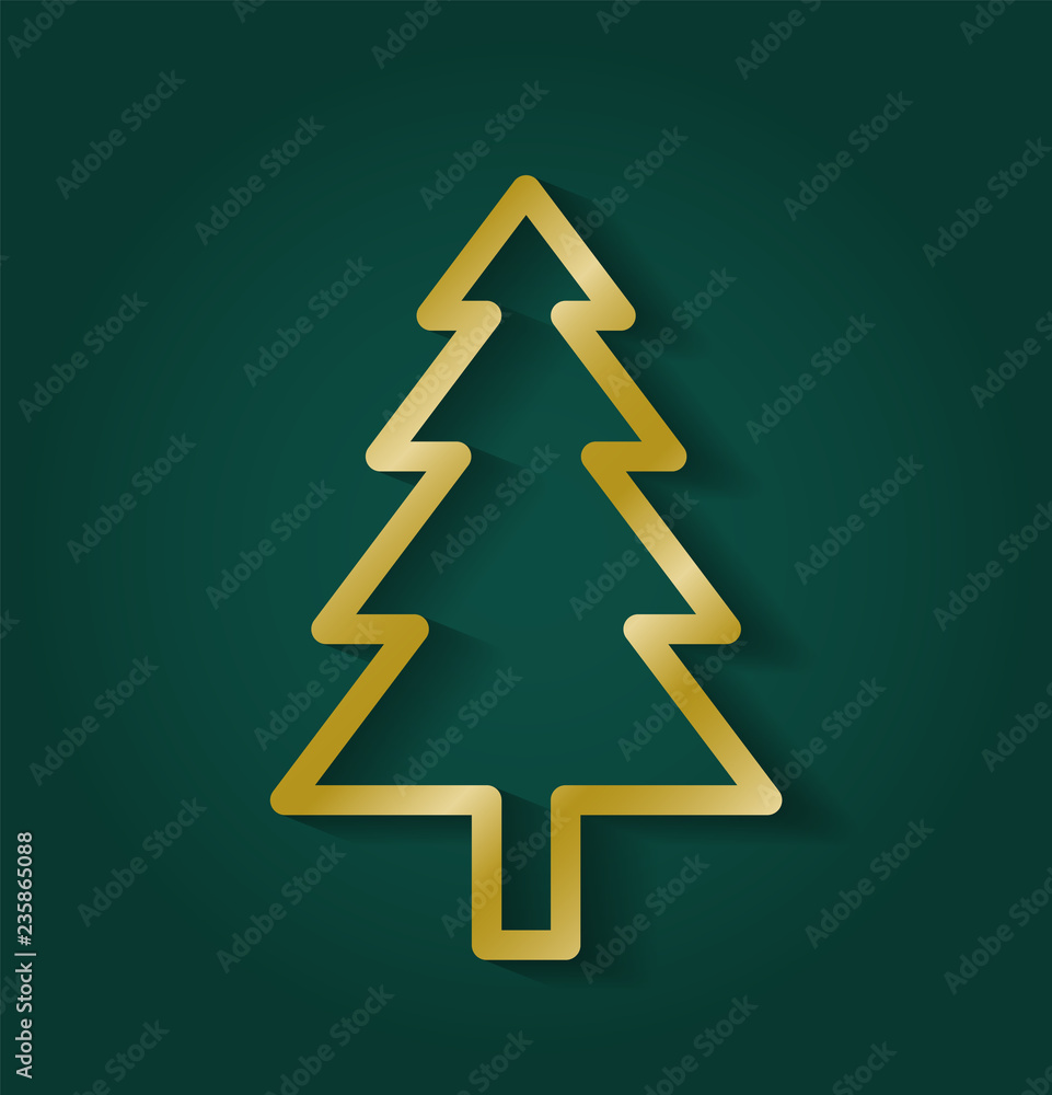 Beautiful Golden Christmas Tree Beautiful Golden Christmas Tree