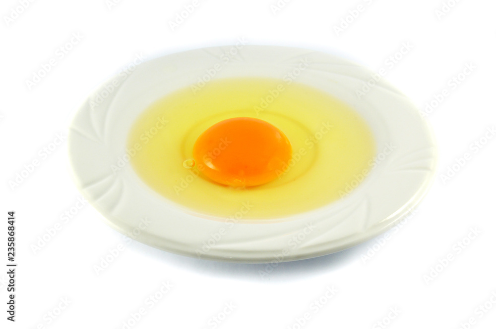 egg yolk isolated / fresh broken egg with yolk egg on white egg yolk isolated / fresh broken egg with yolk egg on white