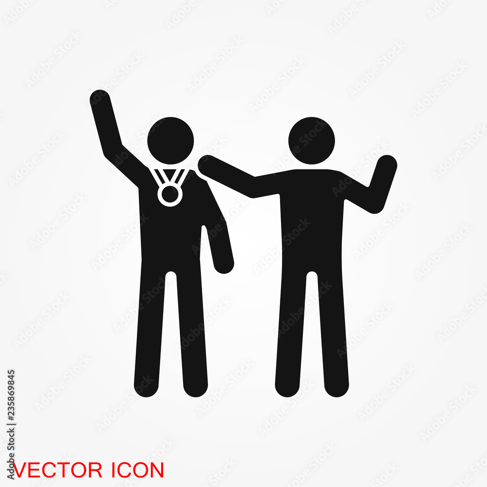 Coach icon, banner coaching concept, vector logo Coach icon, banner coaching concept, vector logo