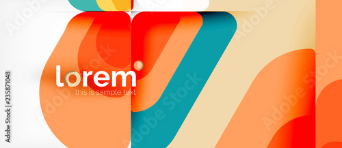 Abstract background multicolored geometric shapes modern design