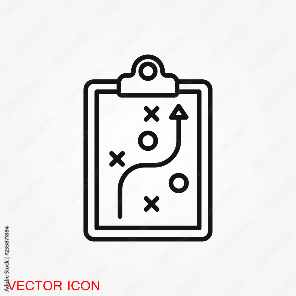 Coach icon, banner coaching concept, vector logo