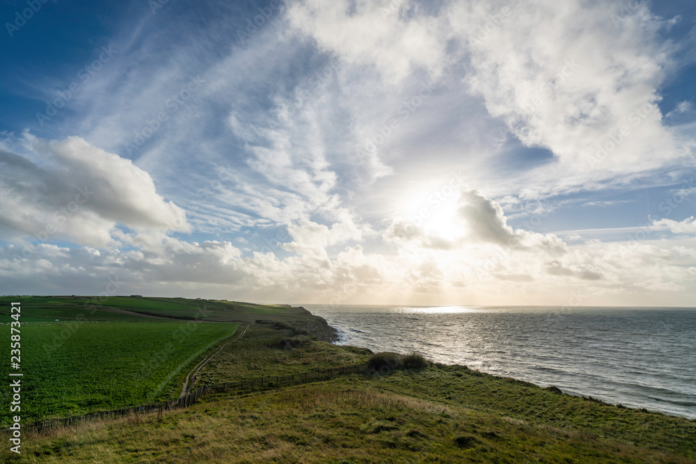 Sunset at Cap Gris Nez in France Sunset at Cap Gris Nez in France