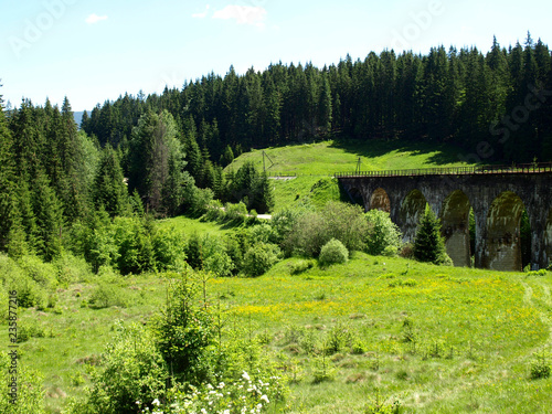 Vorohta viaduct, Ukraine photo