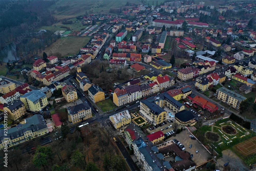 Obraz premium Franzensbad aus der Luft
