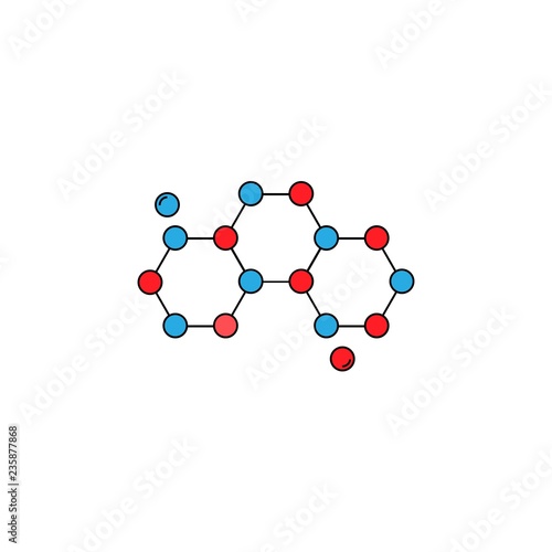 Molecule icon. Medical sign