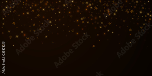 Sparse starry snow Christmas overlay. Christmas li