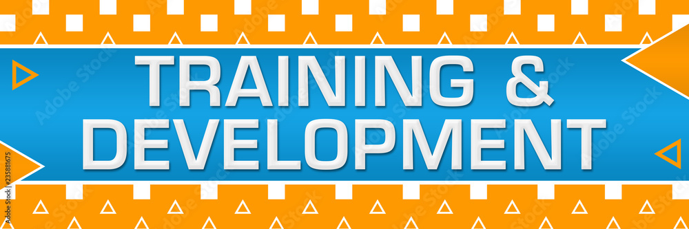 Training And Development Orange White Basic Shapes Triangles Horizontal Training And Development Orange White Basic Shapes Triangles Horizontal