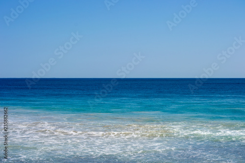 Beautifull landscape of the beach with blue sky at a sunny day in Perth