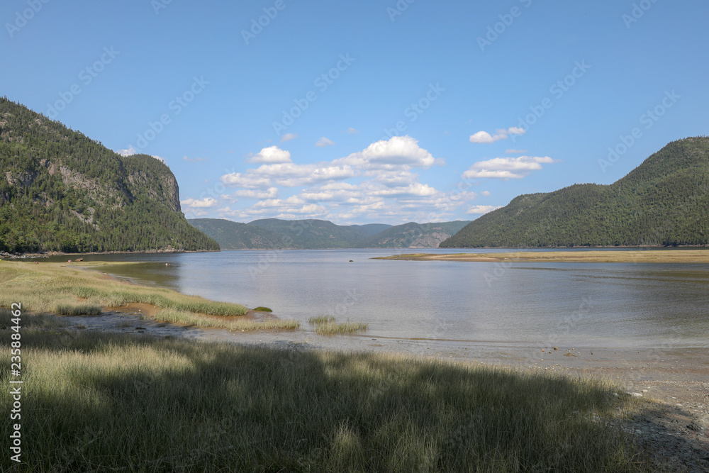 View of the Saguenay fjord in Canada