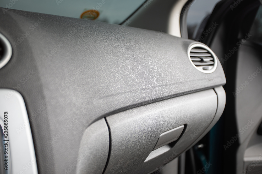 Car interior wirh air condition fans