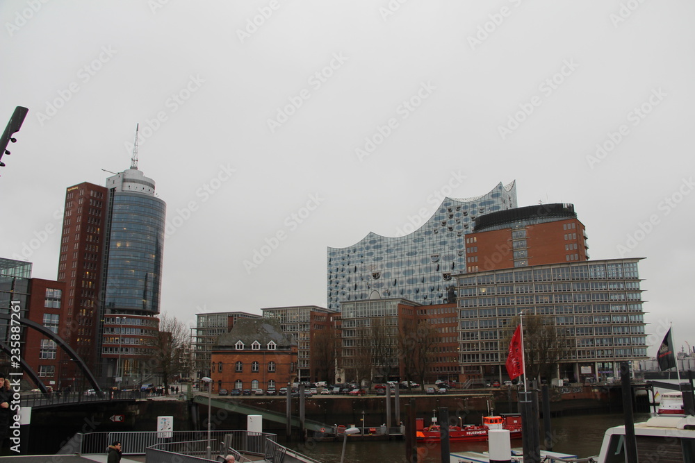 Obraz premium Panoramic view Hamburg