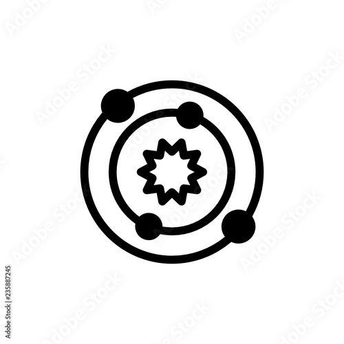 astrophysics icon vector design