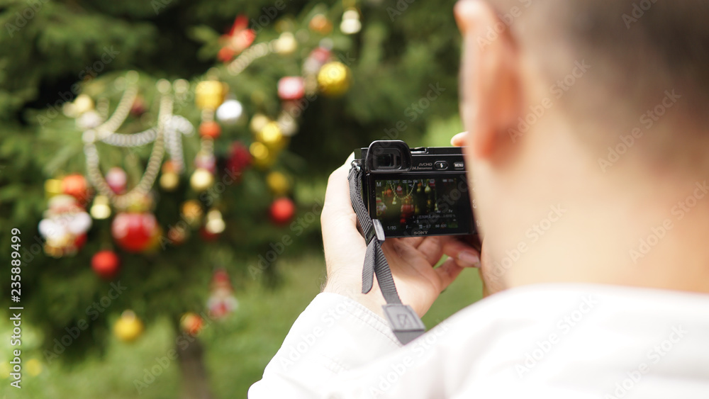 Fototapeta premium christmas tree decorations for 2019