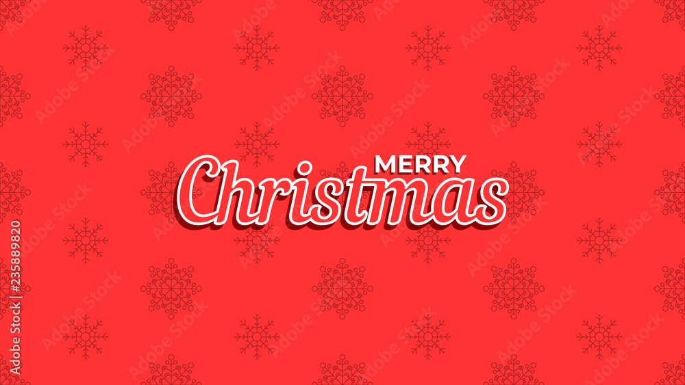 Merry Christmas background. Template for poster, banner or web. Vector illustration