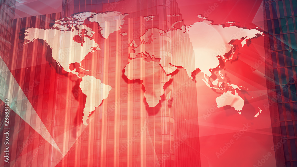 Fototapeta premium London business architecture financial world news
