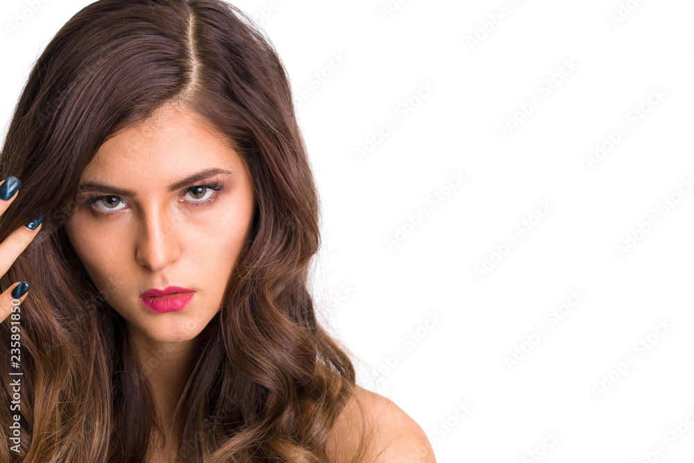 Young sexy brunette woman in black bra Young sexy brunette woman in black bra