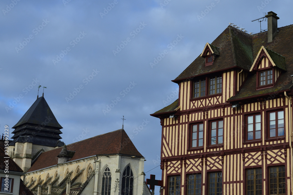 village architecture in France