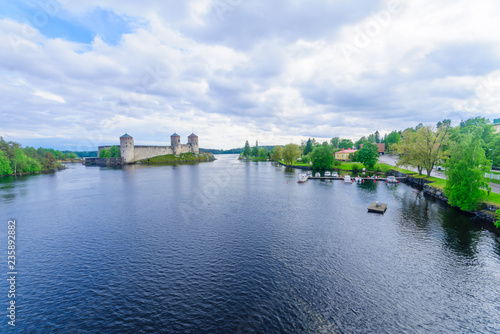 Obraz na płótnie Olavinlinna castle, in Savonlinna w salonie