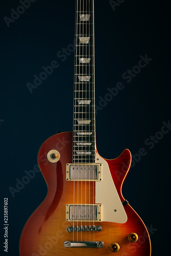 Electric guitar front view 