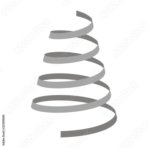 Set of monochrome icons with coil  spring for your design