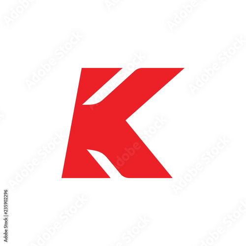 Free Download letter k simple geometric logo vector - GFXLoad