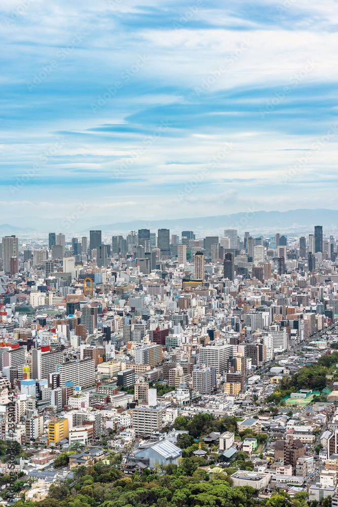 大阪市街地の全景