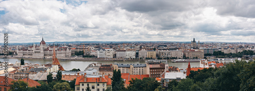 Panorama of Budapest - the capital of Hungary
