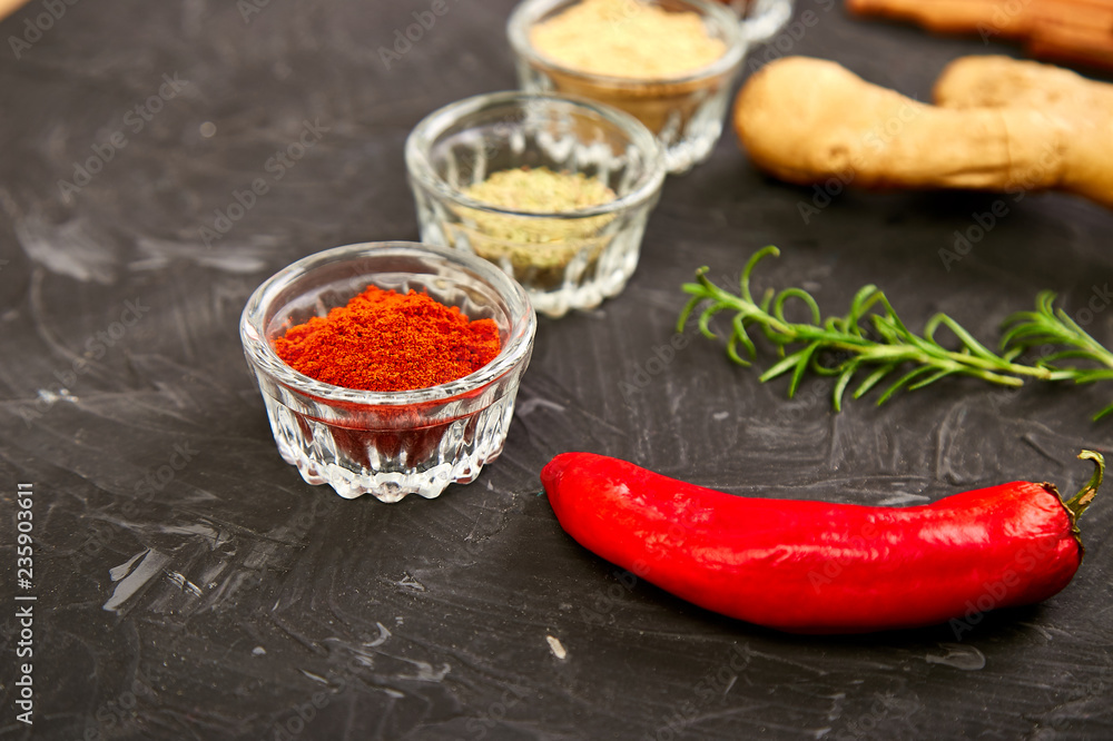Fresh and dried seasoning herbs and spices Fresh and dried seasoning herbs and spices