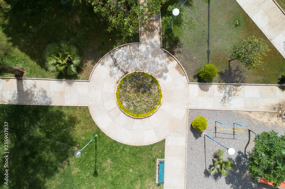 Aerial View of a Park in Cochabamba, Bolivia