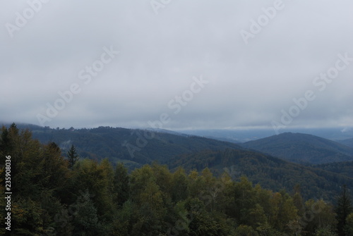 panorama na Beskid Śląski