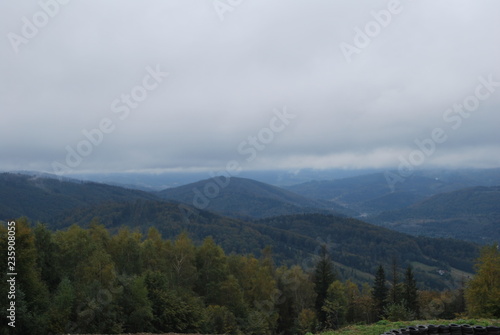 panorama na Beskid Śląski
