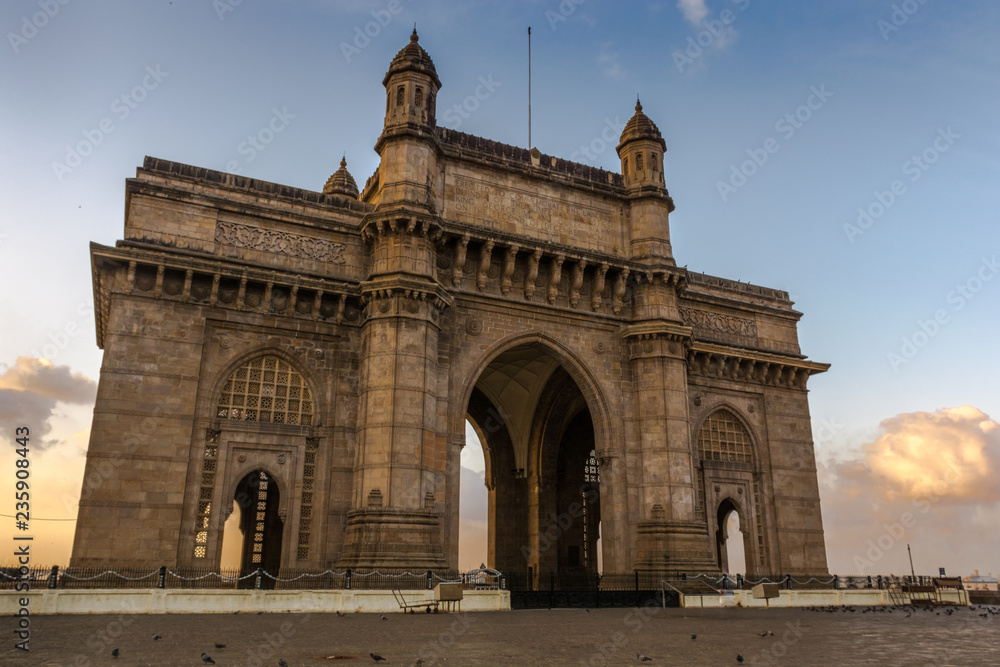 Gateway of India in Mumbai, India during dawn 