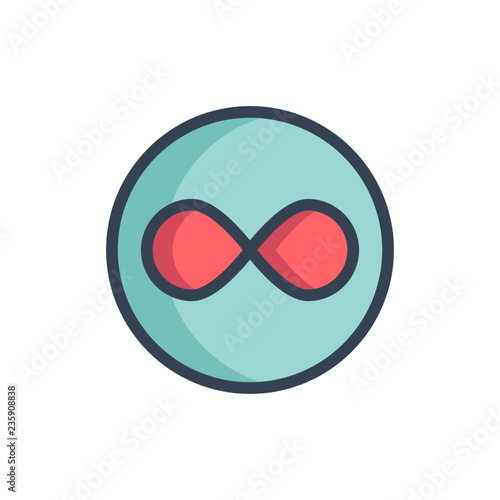 philosophy icon vector with fill outline style