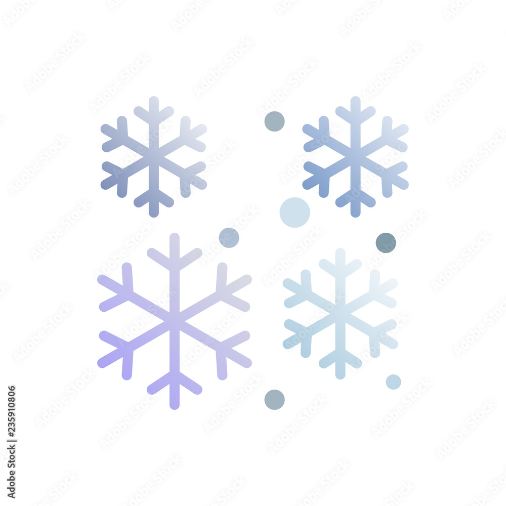 snowflake line icon flat design snowflake line icon flat design