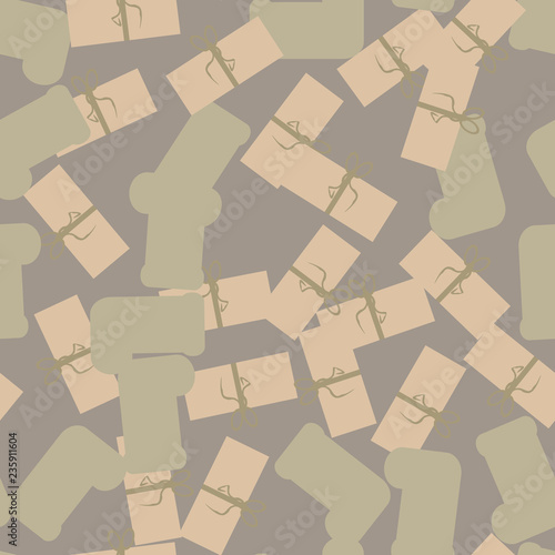 Christmas urban camouflage of various shades of gray, green and beige colors