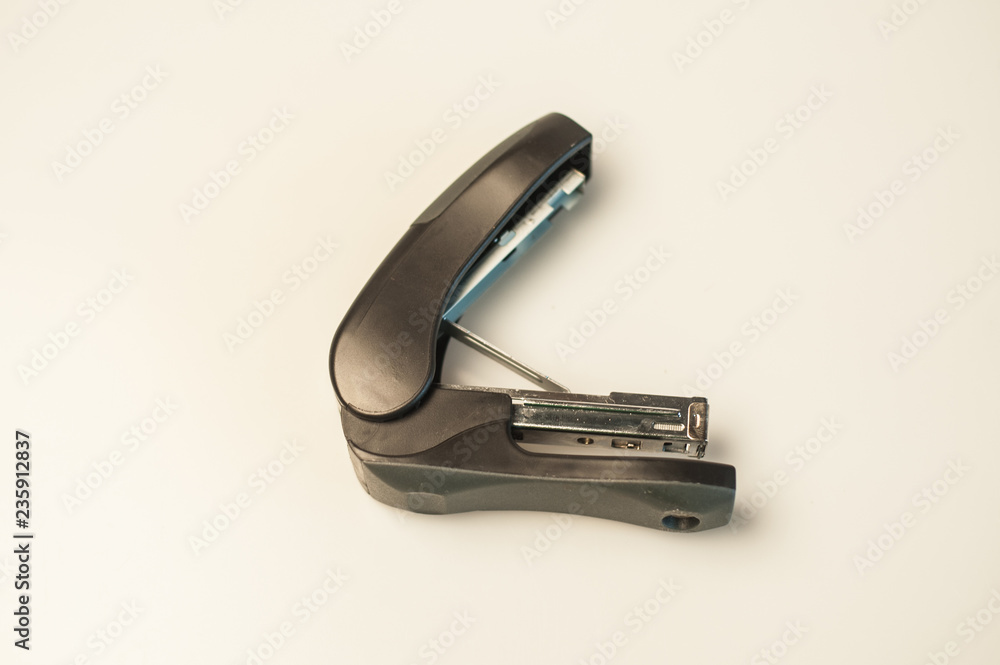 Black isolated stapler Black isolated stapler