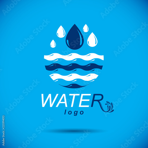 Pure aqua ecology vector sy...