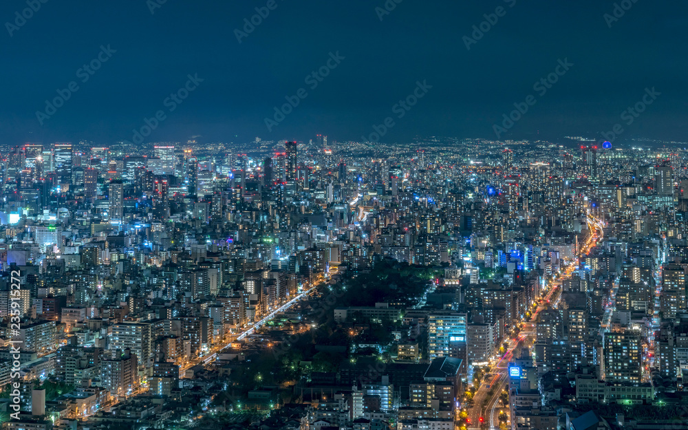 美しい大阪の夜景 Stock Photo | Adobe Stock