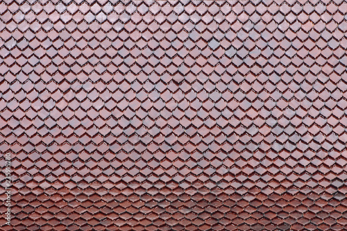 Ancient roof tiles texture background