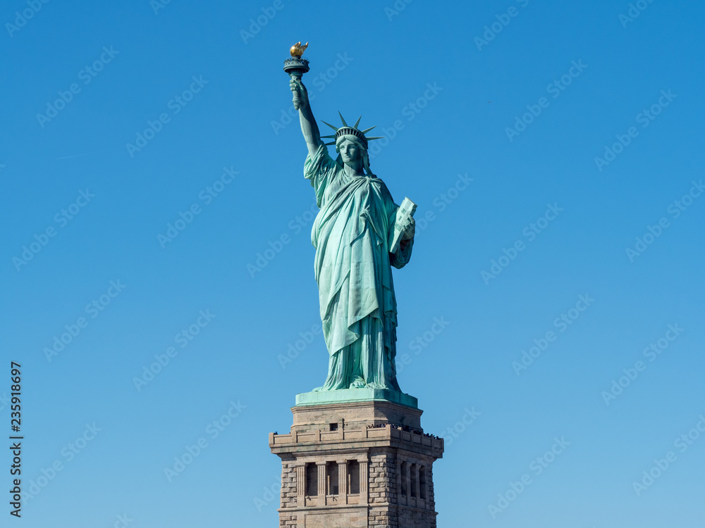 Statue of Liberty from Cruiser at Manhattan, New York City