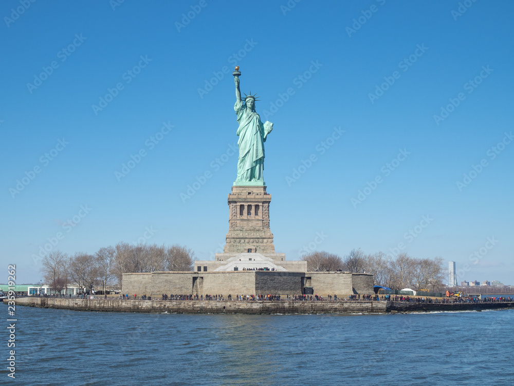 Statue of Liberty from Cruiser at Manhattan, New York City