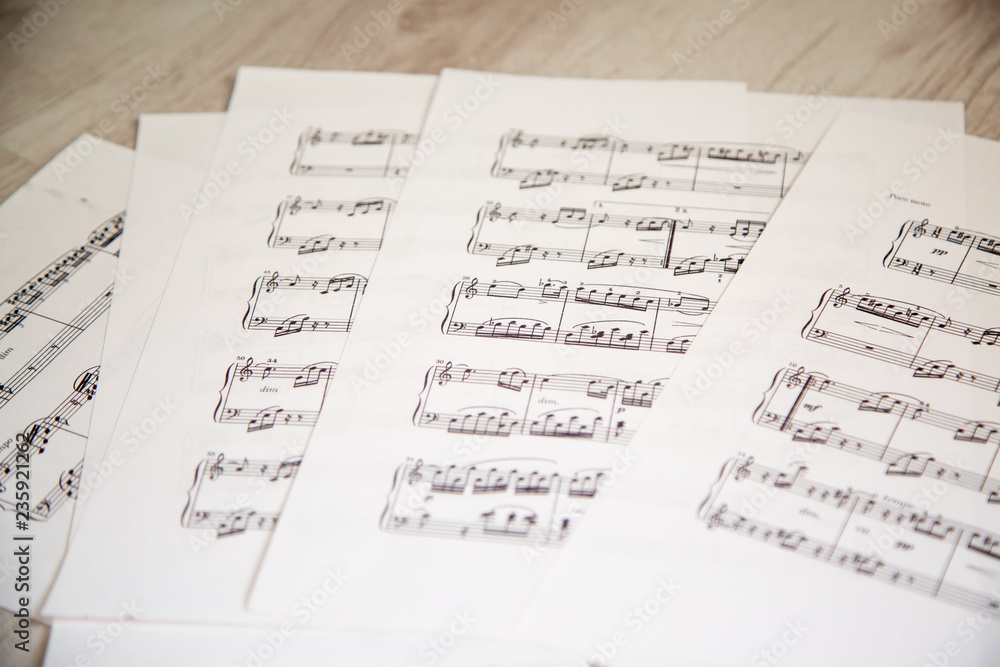 Fototapeta premium spartito musicale