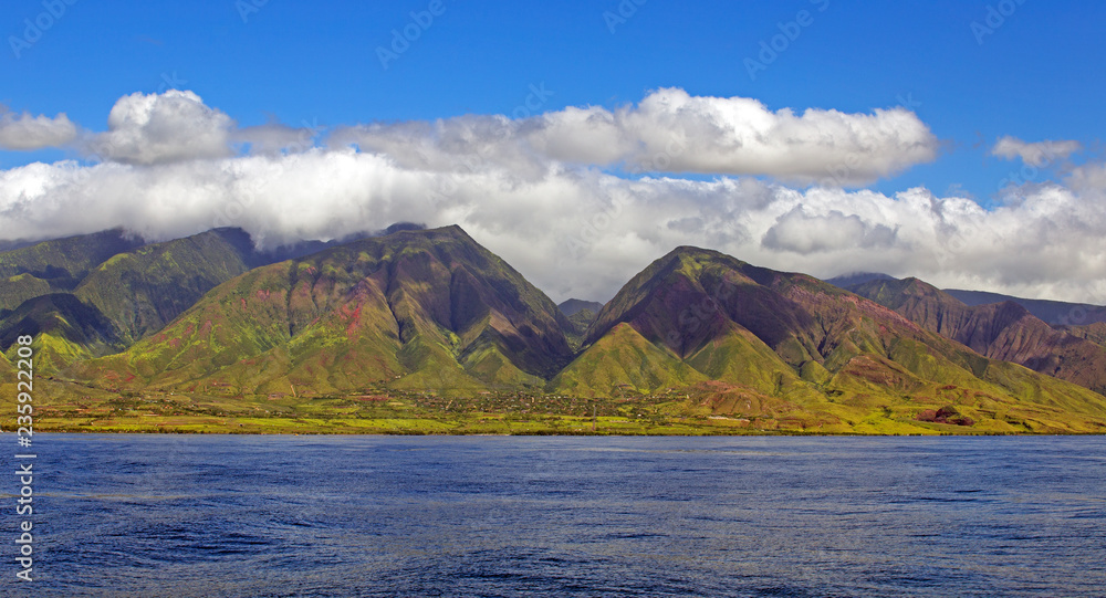 View of Maui island take fro the ocean View of Maui island take fro the ocean