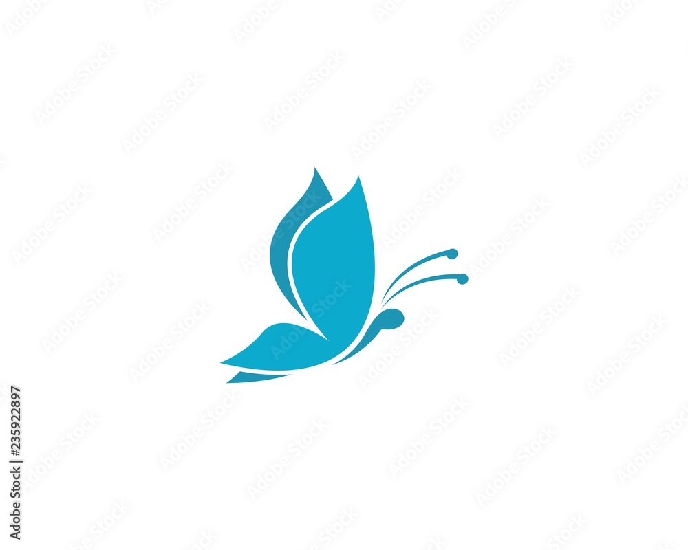 Butterfly logo template vector icon Butterfly logo template vector icon