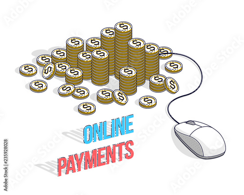 Online finance concept, web...