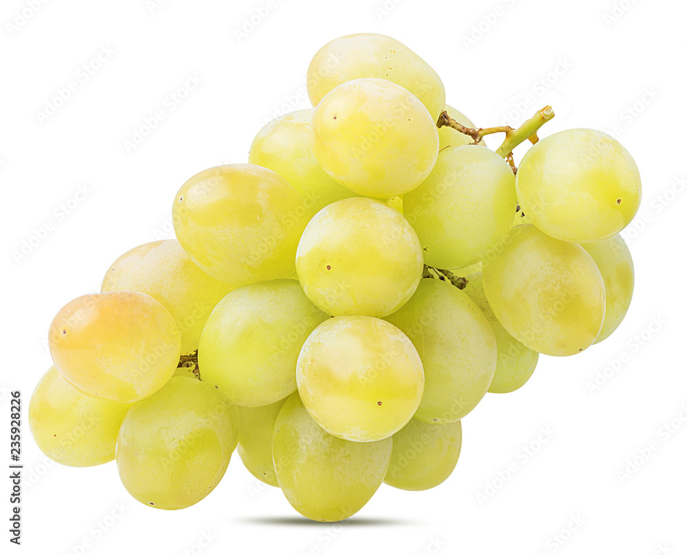 Fresh grapes isolated on white background with clipping pass Fresh grapes isolated on white background with clipping pass