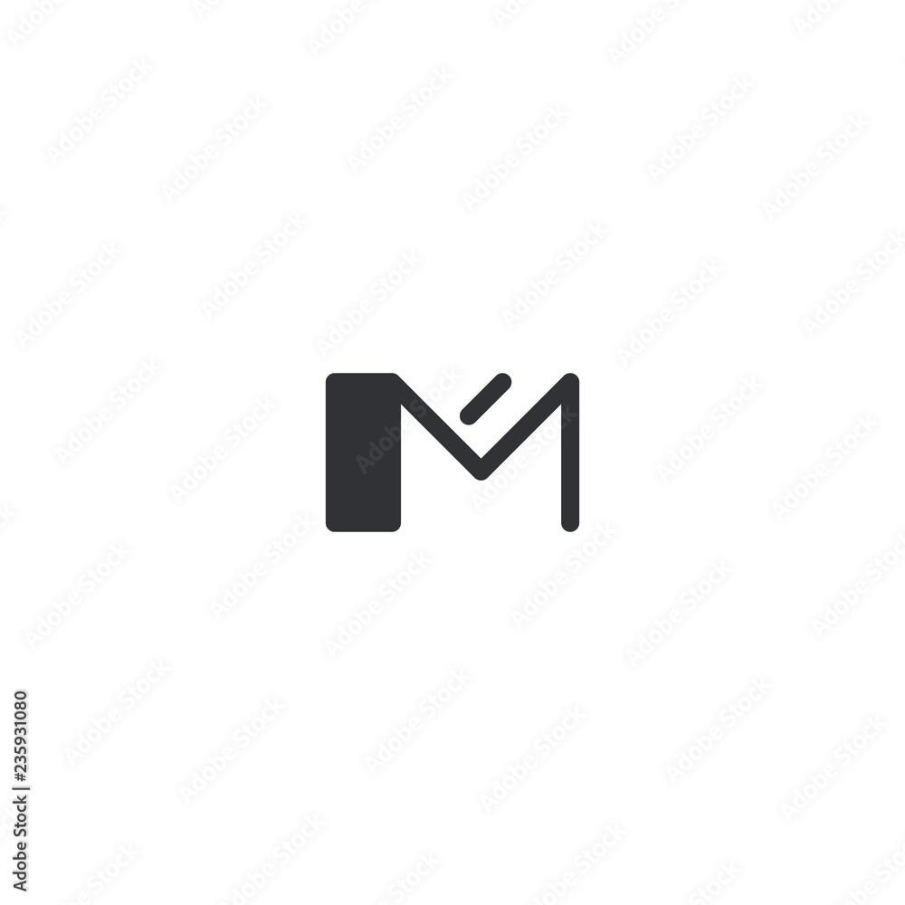 Letter M Abstract Outline Monogram Creative Icon Logo Design Template Element Vector Letter M Abstract Outline Monogram Creative Icon Logo Design Template Element Vector
