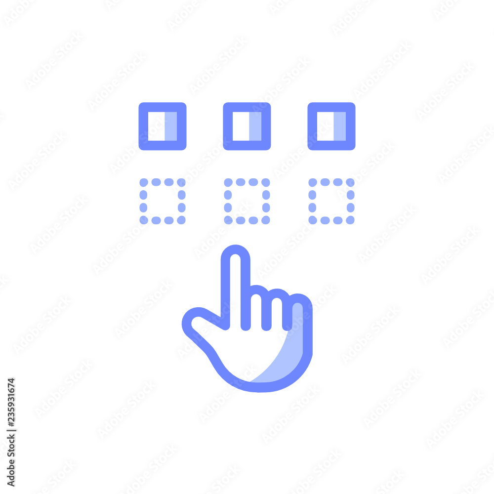 pin code icon vector design modern style pin code icon vector design modern style